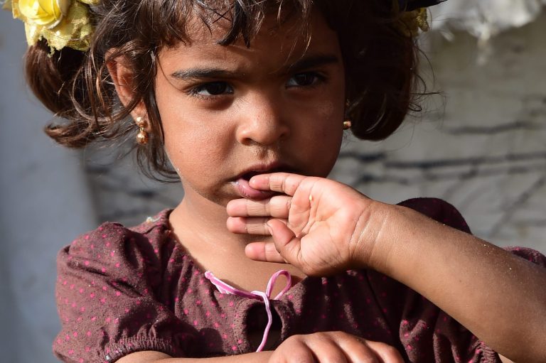 Young refugee, an unofficial camp for refugees in Zahle, Lebanon, 2016