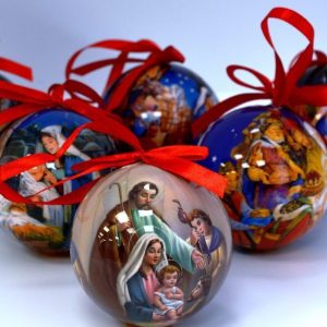 Nativity Christmas Bauble Set