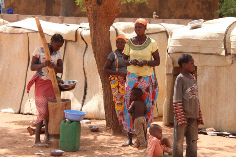 IDP families have fled the terror in the north of the country.