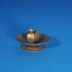 Gold Tulip Candle Holder