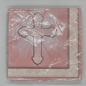 Pink Holy Communion Napkins