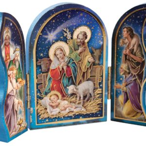 Wooden Nativity Triptych