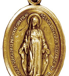 Brass Plated Miraculous Medal Pack 12