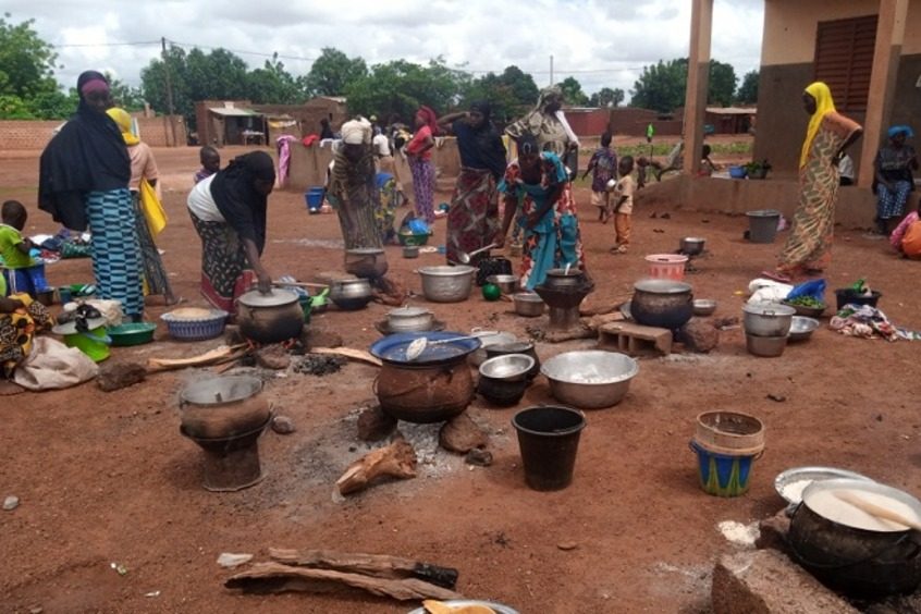 Displaced people in Burkina Faso.