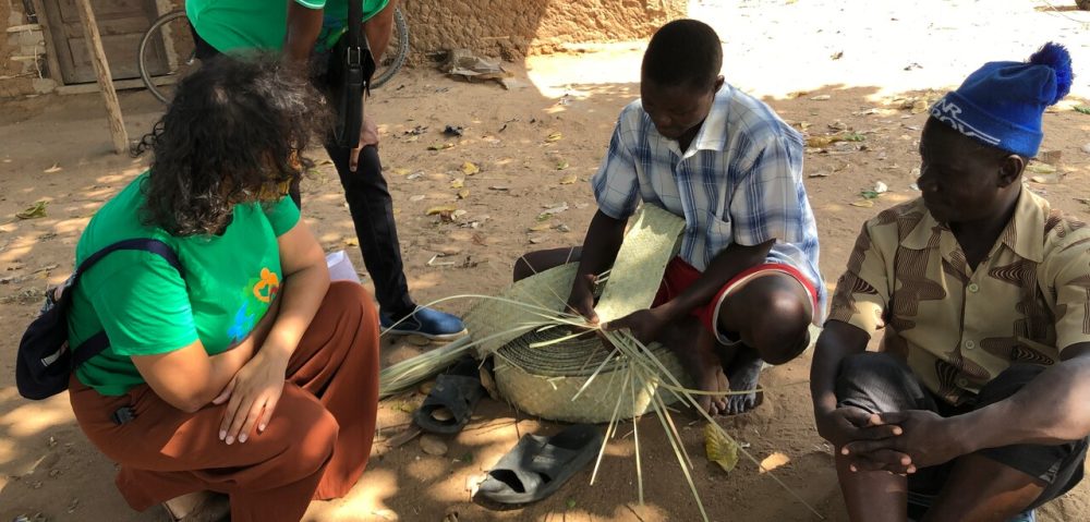 Sister Aparecida Queiroz visiting people in Cabo Delgado, northern Mozambique.