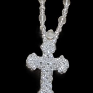 Nigerian Large Rosary - White