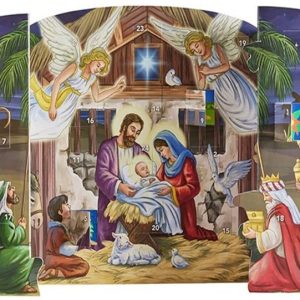 Joyful Nativity Standing Advent Calendar